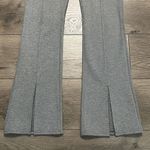 Maeve Anthropologie Seamed High Rise Flare Split Hems Gray Trouser Pants Size 4 Photo 5