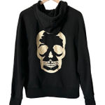 Zadig & Voltaire Clipper Skull Foil Hoodie in Black Size Medium Photo 0