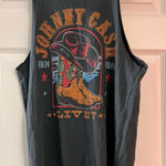 Daydreamer  Grey Johnny Cash Graphic Muscle Tee Photo 0