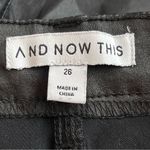 And Now This Black Coated Skinny Jeans Women’s Size 26 Raw High Rise Photo 6