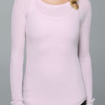 Lululemon Cabin Yogi Long Sleeve Pink Cashmere Blend Sweater Photo 0