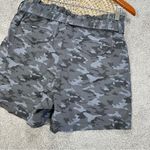 Banana Republic NWT Women’s High Rise Paperbag Shorts Belted in Camo Gray 10 Photo 7