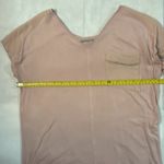 ZARA  Basic Collection Pink One Pocket Zip Detail V-Neck Shirt S Comfy Cozy Boho Photo 6