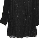 Rinku Dalamal Sequin Shirt Dress Size XL Rdalamal for Anthropologie Black Photo 5