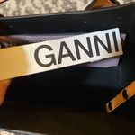 Ganni Women's Pink Smiley Face Print Small Tote Bag Photo 6