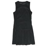 Theory Women’s Olvana Pleated Skirt Sleeveless Sheath Mini Dress in Black Size 0 Photo 8