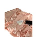 Linea Donatella  Maxi Solid Pink Boudoire Chemise Satin Robe Set NWT S/M/P/M Photo 5