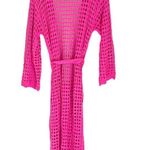 Dolls Kill Love Sense Sweet After Party Access Crochet Cardigan Pink Medium NWT Photo 1