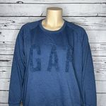 Gap  NWT Size XXL Blue - Chenille Logo Crew Neckline Sweatshirt Top Photo 1