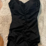 Azul One Piece Tummy Control Swimsuit Womens 10‎ Black Girl Leg Black Modest Photo 0