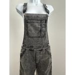 American Eagle Outfitters Y2K Gray Black Corduroy Skinny Overalls, Sz: XS (b15B) Photo 2
