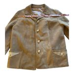 Vintage 60s Highlander Camel Tan Suede Blazer Jacket Womens Preppy Western 12 Photo 10