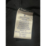 Old Navy Wide Leg Cropped Leggings Pants Womens Size Medium Black White Logo Photo 6