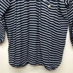J. Crew 3/4 Sleeve Striped Navy Blue & White Scoop Neck Women's Top Size XXS Photo 3