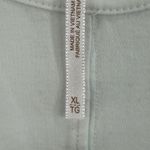 Free People White Ruffle Sleeve Tank Top XL cap Sleeve Knit Casual READ Photo 5