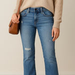 American Eagle Y2K Skinny Kick Distressed Jeans | Size 6 Long Denim Photo 0