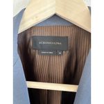 BCBG MaxAzria Women's 2PC Suit Size M/One-Button Jacket Wide Leg Pants Gray Wool Photo 3