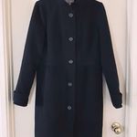 J.Crew Black Button Up Double Cloth Coat Photo 0