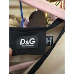 Dolce & Gabbana Lace Cotton Military Tan & Black Fitted Dress Size 44 / Medium Photo 2