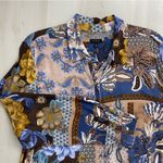 Talbots  printed long sleeve viscose dress 14 work career slimming soft loose fit Photo 7