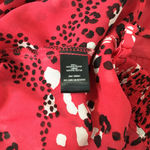 Torrid  Leopard Chiffon Peplum Midi Adjustable Strap Cami Red 1X Photo 8