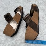 Eric Michael  Brown Platform Sandals Size 6 Photo 9