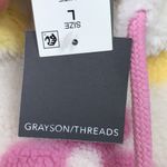 Grayson Threads NWT Women’s Barbie Embroidered Fleece Sherpa Floral Print Hoodie Photo 7