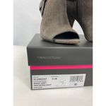 Vince Camuto Annavay Peep Toe Bootie Suede Cut Out Ankle Boot Shady Grey 8.5M Photo 2