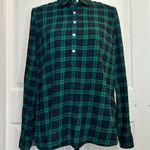 Tommy Hilfiger  Plaid Flannel Half Button-Up Top Photo 0
