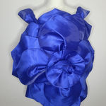 Akira 3D Big Flower Power Mini Statement Dramatic Dress Blue Size M Photo 0