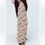 ZARA  Printed Cuffed Hem Mid-Rise Dress Pants(Size Small) Photo 2