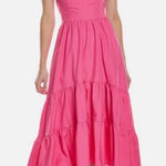 AQUA  Vibrant Pink High Low Dress Photo 0