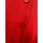 Ann Taylor  Red Merino Wool Cardigan Sweater Button Front Crew Neck M Photo 2