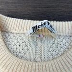 Vintage White 60s 100% Wool Meister Sweater Cable Knit Retro Knitwear Size L Photo 2