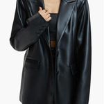 Good American NWT Better than Leather (faux) blazer Photo 0