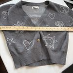 SO Y2K  Cardigan Sweater Women XSmall Celestial Boho Cozy Indie Soft Grunge Artsy Photo 6