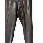 Emily Hsu Designs Women's Gunmetal Shimmer Shiny Leggings Size XL Photo 1