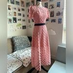 Sandro Paris Floral Lace Midi Dress Photo 3