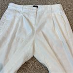 J.Crew White Linen Blend Pants High Rise Wide Leg Size 10 Photo 2
