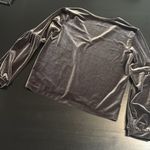 Madewell Velvet V-Neck velvet balloon Sleeve Top Photo 5