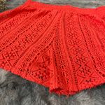 Red Lace Women's Shorts 90 % cotton 10%nylon Size L Photo 5