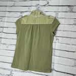 Old Navy Green Short Sleeve Tee Collared 1/4 Button Y2K 2000s Front Pocket SZ S Photo 7