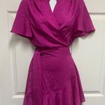 Dress Day Magenta Wrap Mini Dress Photo 2
