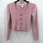 No Boundaries NWT  Rhinestone Butterfly Cardigan Sweater in Size M Photo 0