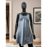 NWOT Heather Silky Lace Pleated Sleeping Gown Sz XL. Blue Photo 1