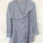 Soft Surroundings  Blue Lightweight Zip Jacket‎ Photo 0