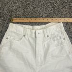 American Eagle Womenโs Size 0R White Skinny Jeans Distressed Ripped Knees Photo 2