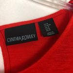 Cynthia Rowley  Womens Top Medium Linen Blend Ruffled Coastal Tomato Girl Beachy Photo 1