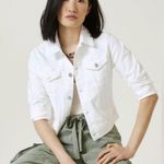 NEW Edwin Optic White Evie Denim Jacket Size S Photo 0