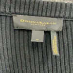 Donna Karan  Black Ribbed Bodycon Sweater Midi Dress Women’s Size Medium M Photo 4